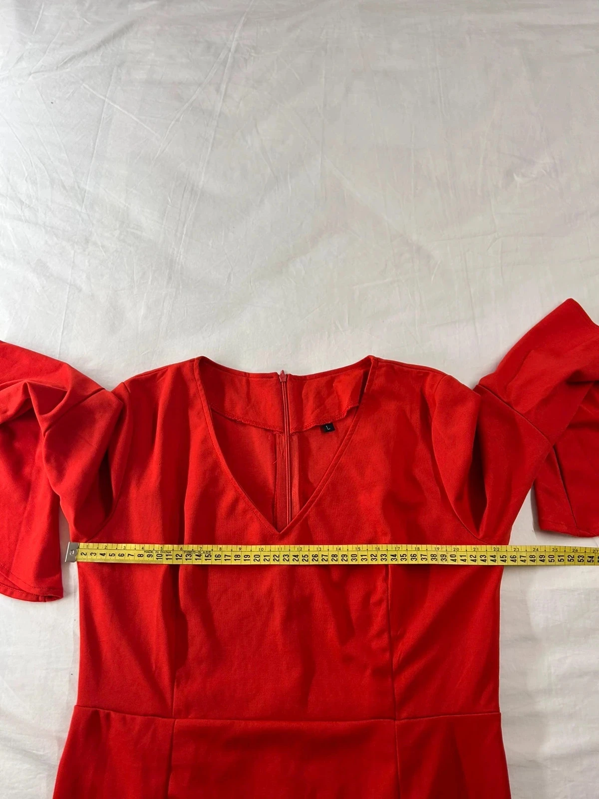 Vintage korte rode jurk – photo 9